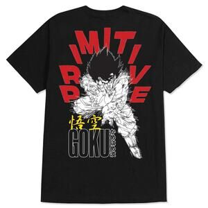 Primitive Skate X Dragon Ball Z Men's T-Shirt Goku Energy Japanese Anime Tee